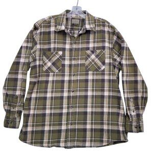 C. E. Schmidt Workwear Heavyweight Flannel Plaid Shirt  | Size XLT